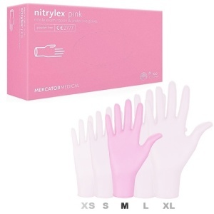 Manusi Nitrylex Roz nepudrate M