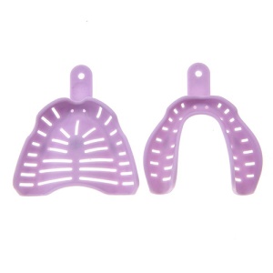 Set Linguri Amprenta Plastic pentru Edentat Total pink
