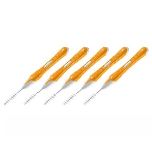 Set periute interdentare color 5 buc PORTOCALIU