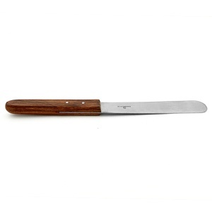 Spatula Inox 22mm Gips Si Alginat Maner Lemn