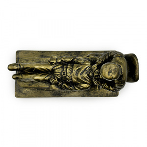 Statueta stomatologie cu medic si pacient bronz DE900