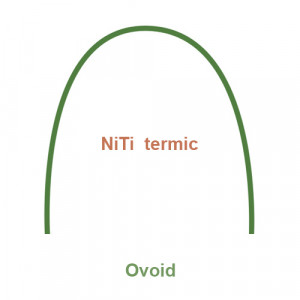 Arcuri NiTi termice ovoide 5buc