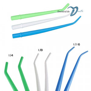 Canule plastic pentru aspirator chirurgical stomatologie pe marimi