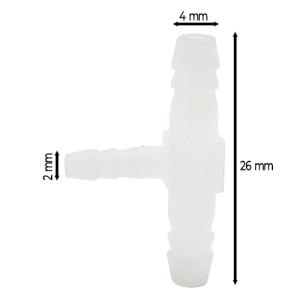 Conector adaptor plastic T 272 dimensiuni