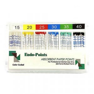 Conuri hartie gradate Endo Points seria I 15-40