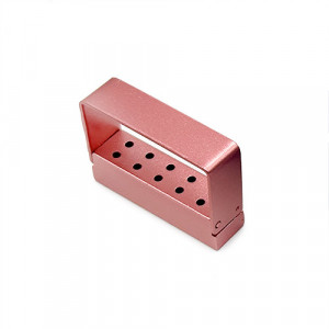 Cutie aluminiu cu capac 10 freze BH08 gold