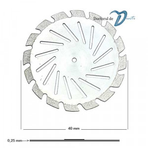 Dimensiuni disc diamantat sectionare modele gips 40 mm C11