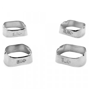 Inele benzi metalice molar 1 simple 4buc 42
