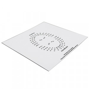 Sablon ghid perforare folie diga stomatologie Medflair