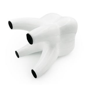Scaun Decorativ Forma Dinte Culoare Alb 