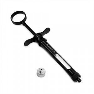 Seringa Anestezie Aspiratie cu un Inel Black Line filet metric si imperial