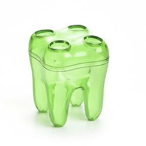 Suport Periute Din Plastic Forma De Dinte Verde