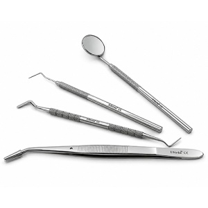 Trusa Consultatie Stomatologie Din Otel Inox 4 Piese