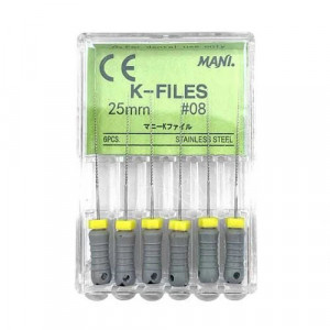 Ace endodontice Kerr files 08 25mm MANI