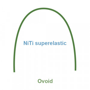 Arcuri NiTi superelastice ovoide 10buc