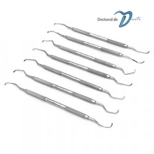 Chiurete Gracey Standard Inox Set 7 buc parodontologie