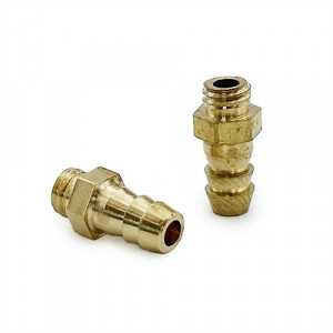 Conector metalic cu filet si racord de 5mm