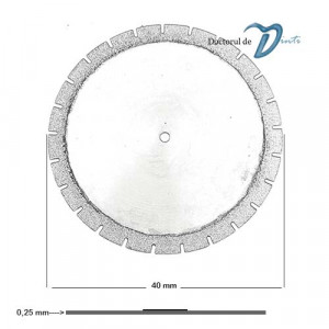 Dimensiuni disc diamantat sectionare modele gips 40 mm C04