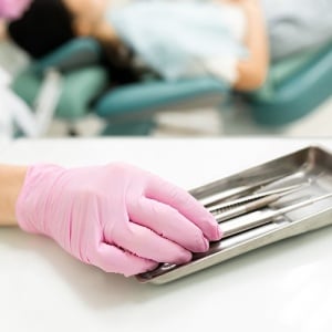 Manusi Nitrylex Roz nepudrate M stomatologie