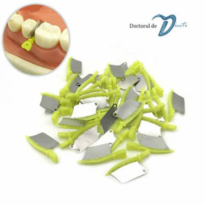 Pene dentare cu matrice interproximala metalica M verde