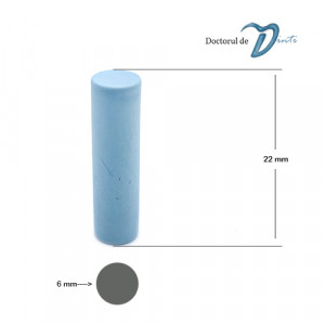 Dimensiuni polipant cilindric nemontat pentru ceramica albastru