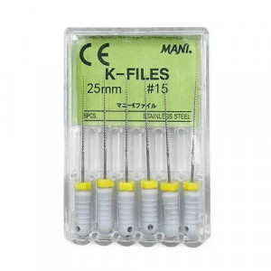 Ace endodontice Kerr files 15 25mm MANI