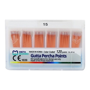 Conuri Gutaperca .02 Nr 15 120Buc Meta Biomed