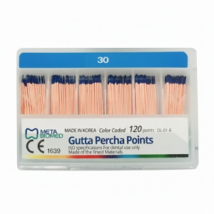 Conuri Gutaperca .02 Nr 30 120Buc Meta Biomed