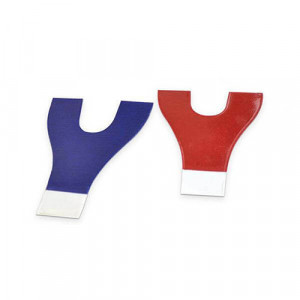 Hartie articulatie potcoava rosu albastru 65 microni