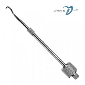 Instrument pentru scos lucrari protetice cu arc si 5 varfuri