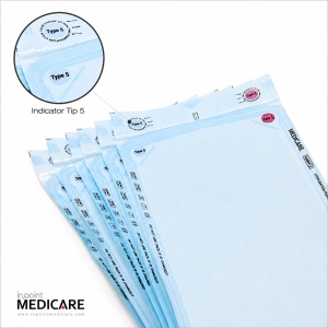 Pungi Pentru Sterilizare Autosigilante 75x260mm Clasa 5