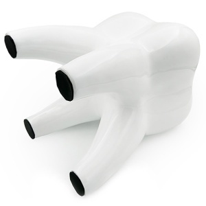 Scaun Decorativ Forma De Dinte Alb 42cm