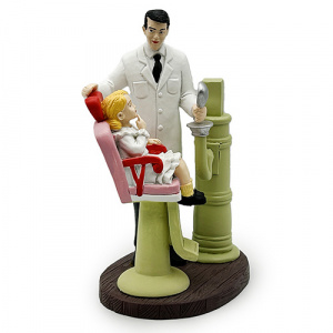 Statueta medic stomatolog si fetita pacient QT075-1