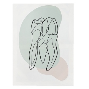 Tablou decorativ molar desen liniar 45X60cm Y015