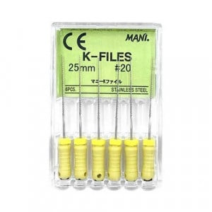 Ace endodontice Kerr files 20 25mm MANI