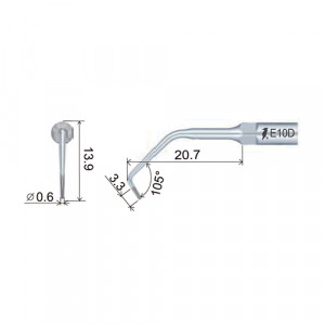 Dimensiuni ansa endodontie EMS Woodpecker E10D
