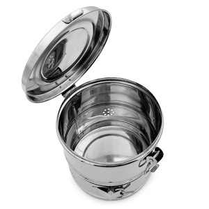 Casoleta Inox Sterilizare Instrumentarul Medical 15x15cm