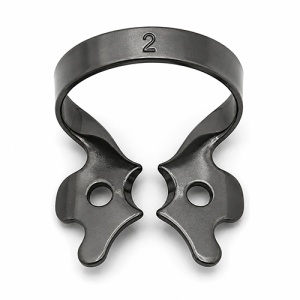 Clema Diga Premolari #2 Black Coated Cu Aripioare