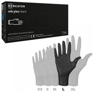 Manusi Nitrylex Black nepudrate L - Img 1