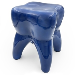 Scaun Forma Dinte Albastru 42cm