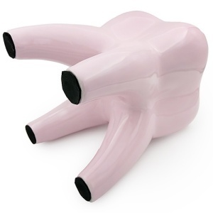 Scaun Decorativ Forma De Dinte Roz 42cm