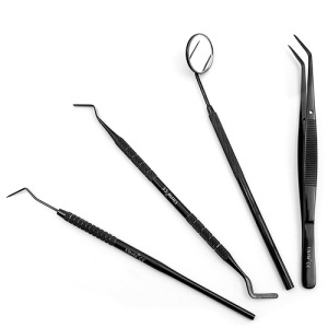 Trusa Consultatie Pentru Stomatologie Black Line 4 Piese