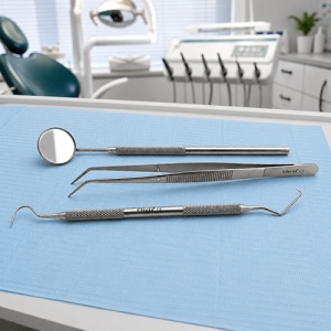 Trusa consultatie Ultria stomatologie otel inox 3 piese