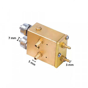 Valva dubla comanda pneumatica circuit apa-aer 132 dimensiuni racorduri