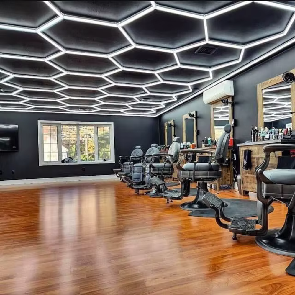 Hexagon Honeycomb LED – Barber Studio