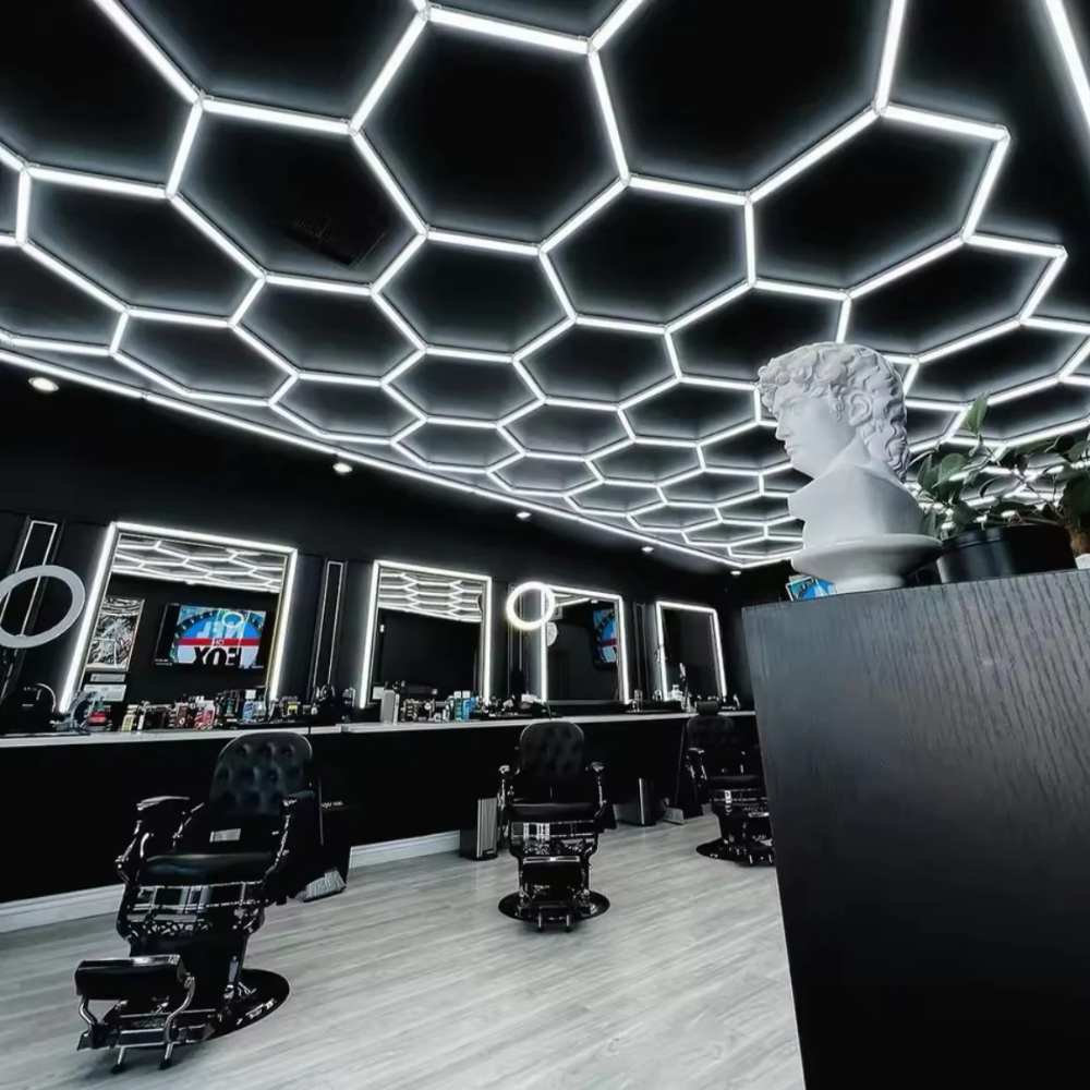 Hexagon Honeycomb LED – Frizerie Modernă