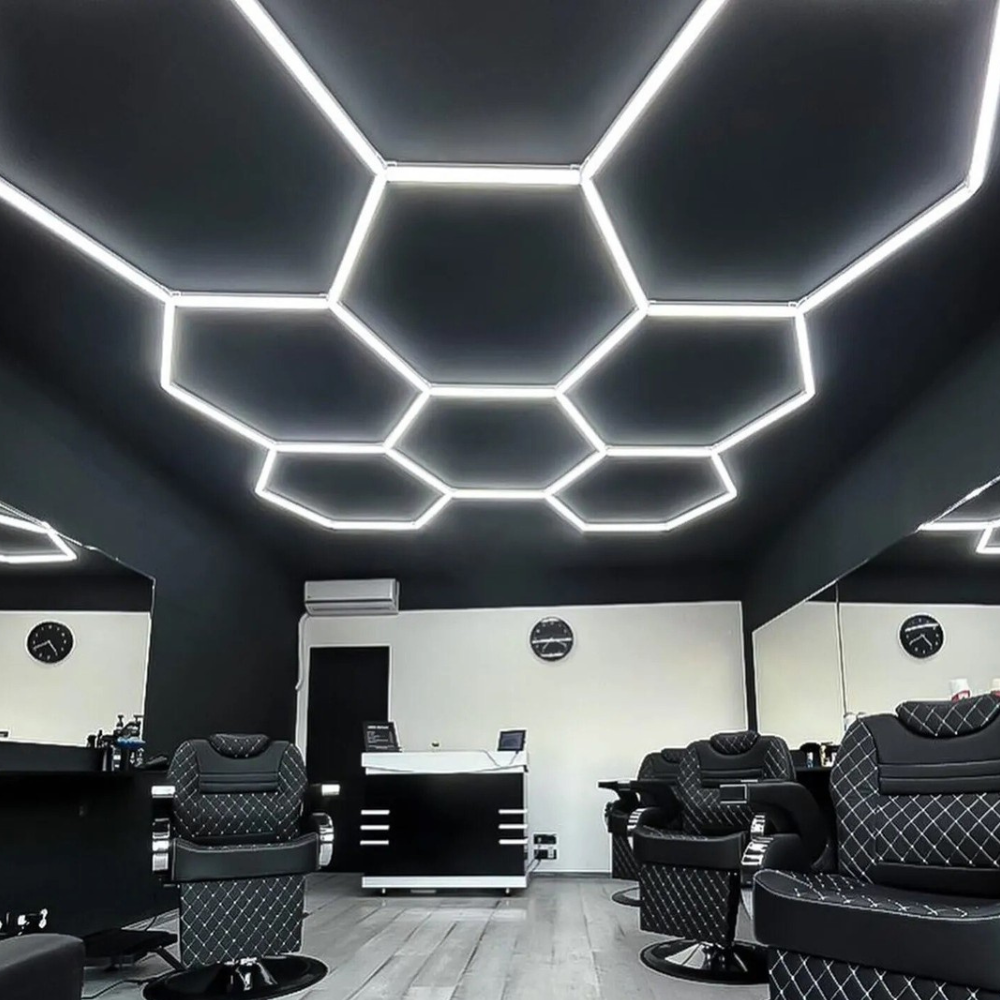 Hexagon Honeycomb LED – Frizerie Profesională