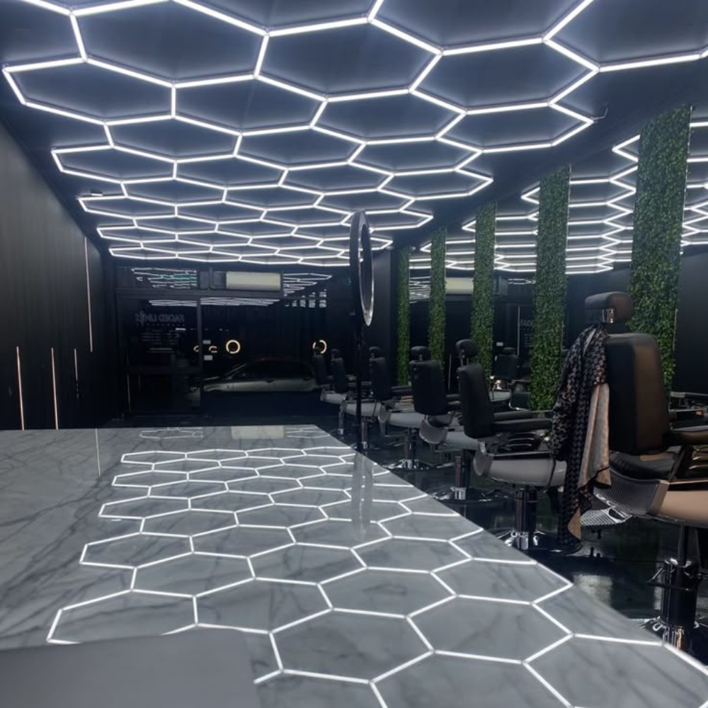 Hexagon Honeycomb LED – Iluminat Barbershop