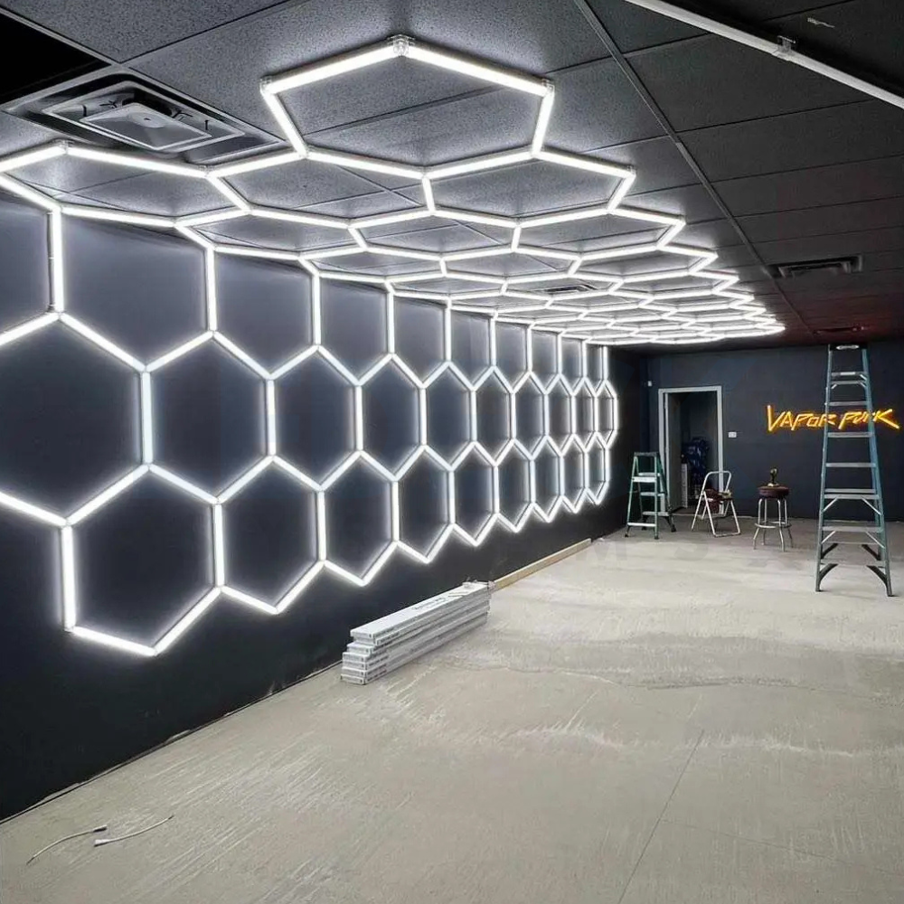 Hexagon Honeycomb LED – proiect custom