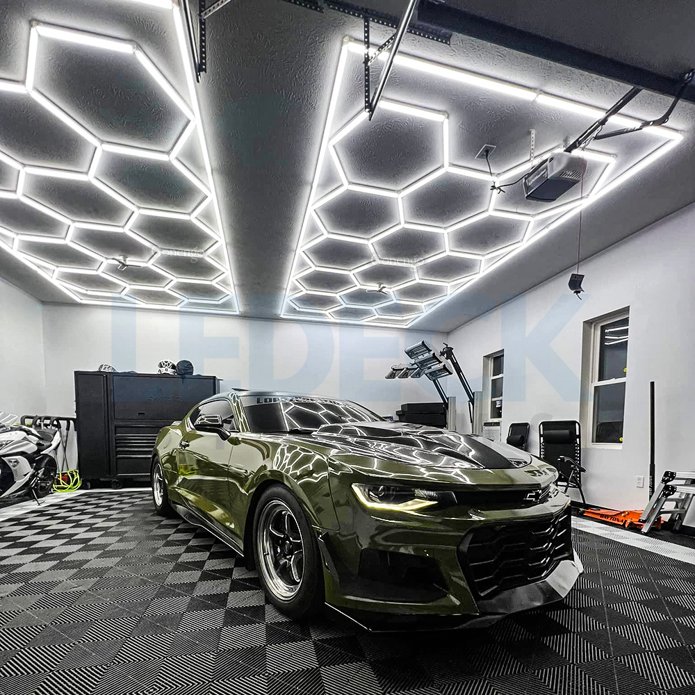 Hexagon LED Workshop Lighting